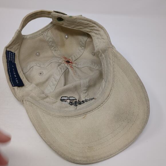 Adknowledge Slideback Baseball Cap Beige OS Adjustable Embroidered Velocity - Picture 7 of 9